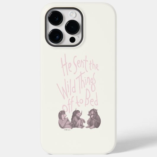 Er schickte die wilden Kerle ins Bett - Pink Case-Mate iPhone Hülle (Rückseite)