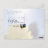 Er schickte sein Wort und heilte sie Postkarte (Rückseite)