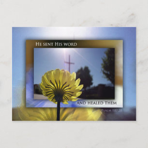 Er schickte sein Wort und heilte sie Postkarte