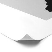 Er schießt das Hockeydesign Poster (Ecke)