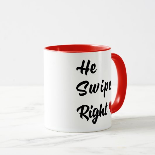 Er schluckte rechts - Combo Tasse (VorderseiteRechts)