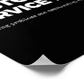 Er Service-Mitarbeiter (Probleme in einem Gespräch Poster (Ecke)