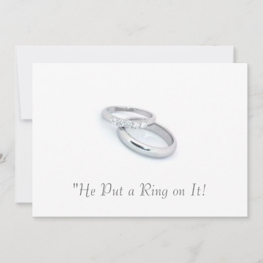 Er setzte einen Ring darauf/Save the Date Save The Date (Vorderseite)