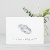 Er setzte einen Ring darauf/Save the Date Save The Date (Stehend Vorderseite)