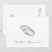 Er setzte einen Ring darauf/Save the Date Save The Date (Vorne/Hinten)