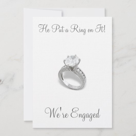 Er setzte einen Ring darauf/Save the Date Save The Date (Vorderseite)