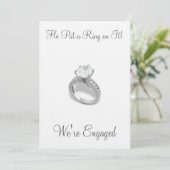 Er setzte einen Ring darauf/Save the Date Save The Date (Stehend Vorderseite)