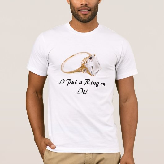 Er setzte einen Ring darauf/Save the Date T-Shirt (Vorderseite)