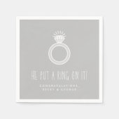 Er setzte sich für eine engagierte Partei ein Serviette (Vorderseite)