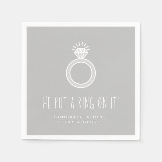 Er setzte sich für eine engagierte Partei ein Serviette (Vorderseite)