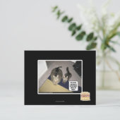 Er sezelt sich total auf. postkarte (Stehend Vorderseite)