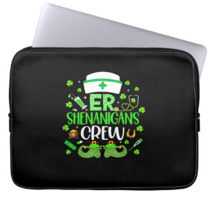 ER Shenanigans Nurse Crew Emergency Room St Patric Laptopschutzhülle