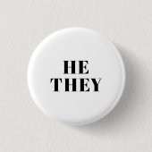 Er, sie bevorzugten Pronouns Lgbtq Lgbt Pride Button (Vorderseite)