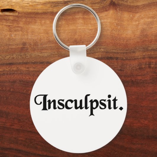 Er/sie hat es graviert. schlüsselanhänger (Vorderseite)