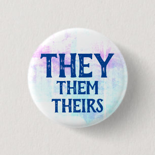 Er sie Pronomen Button