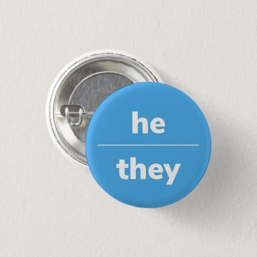 Er/sie Pronoun-Button, Taste 1¼ Zoll Button (Vorne & Hinten)