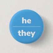 Er/sie Pronoun-Button, Taste 1¼ Zoll Button (Vorderseite)