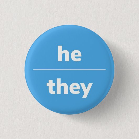 Er/sie Pronoun-Button, Taste 1¼ Zoll Button (Vorderseite)