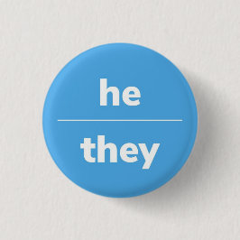 Er/sie Pronoun-Button, Taste 1¼ Zoll Button