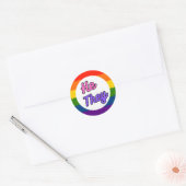 Er sie Pronoun Rainbow Stickers (Umschlag)