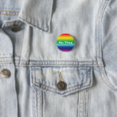 Er, sie Pronouns Lgbtq Lgbt Pride Rainbow Colors Button (Beispiel)
