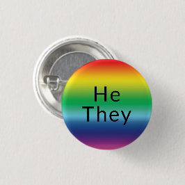 Er, sie Pronouns Lgbtq Lgbt Pride Rainbow Colors Button