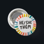 ER/SIE/SIE Pronouns Rainbow Soft Circle Rings Button<br><div class="desc">Dekorieren Sie Ihr Outfit mit diesem coolen Kunstknopf. Sie können ihn anpassen und auch Text hinzufügen. Karo in meinem Shop für viel mehr Farben und Muster! Lass mir Bescheid,  wenn du auch etwas Gewohntes willst.</div>