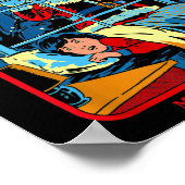 Er sieht dich, wenn du frohe Weihnachten schläfst Poster (Ecke)