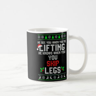 Er sieht dich wenn du hebst Er weiß wenn du Kaffeetasse