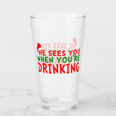 Er sieht dich, wenn du trinkst glas (Vorderseite)