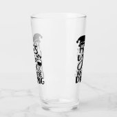 Er sieht dich, wenn du trinkst | Santa Spaß Glas (Links)