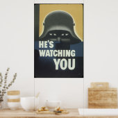 Er sieht dir das amerikanische W2-Propagandaposter Poster (Küche)