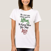 Er sieht Sie, wenn Sie anheben T-Shirt (Vorderseite)