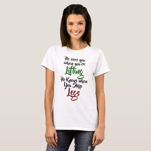 Er sieht Sie, wenn Sie anheben T-Shirt (Vorne ganz)