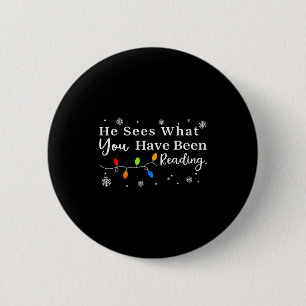 Er sieht, was du gelesen hast Weihnachtsbuch  Button