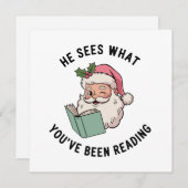 Er sieht, was Sie zu Weihnachten gelesen haben (Vorne/Hinten)