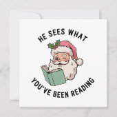 Er sieht, was Sie zu Weihnachten gelesen haben (Vorderseite)