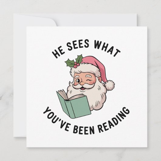 Er sieht, was Sie zu Weihnachten gelesen haben (Vorderseite)