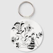 Er singt eine Blume Schlüsselanhänger (Vorderseite)