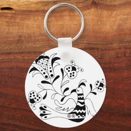 Er singt eine Blume Schlüsselanhänger (Vorderseite)