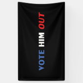 Er soll den schwarz-rot-blauen Text der Moderne wä Banner (Vertikal)