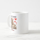 Er Spaniel ist mein Niedlicher Hundebesitzer Valen Kaffeetasse (Vorderseite Links)