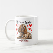 Er Spaniel ist mein Niedlicher Hundebesitzer Valen Kaffeetasse (Links)