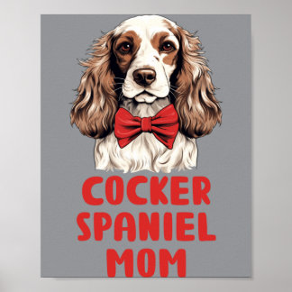 Er Spaniel Mama Hunde Liebhaber Geschenk Lustig Er Poster