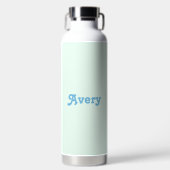 Er spricht die Aussprache aus | Ihr Name | farbig Trinkflasche (Vorderseite)