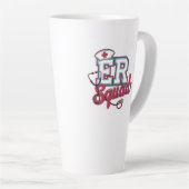 ER Squad, Emergency Room, Nurse Shirt, Doctor Gift Milchtasse (Rechte Ecke)