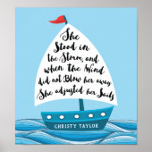 Er stand im Sturm (Individuelle Name) Poster (Vorne)