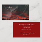 Er starb gerade für Sie… Visitenkarte (Vorne/Hinten)