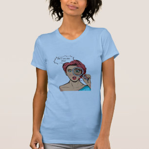 Er steht auf der Liste in Babyblau T-Shirt