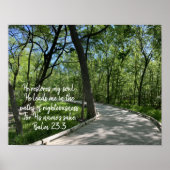 Er stellt mein Soul Bible Verse Scripture Poster w (Vorne)